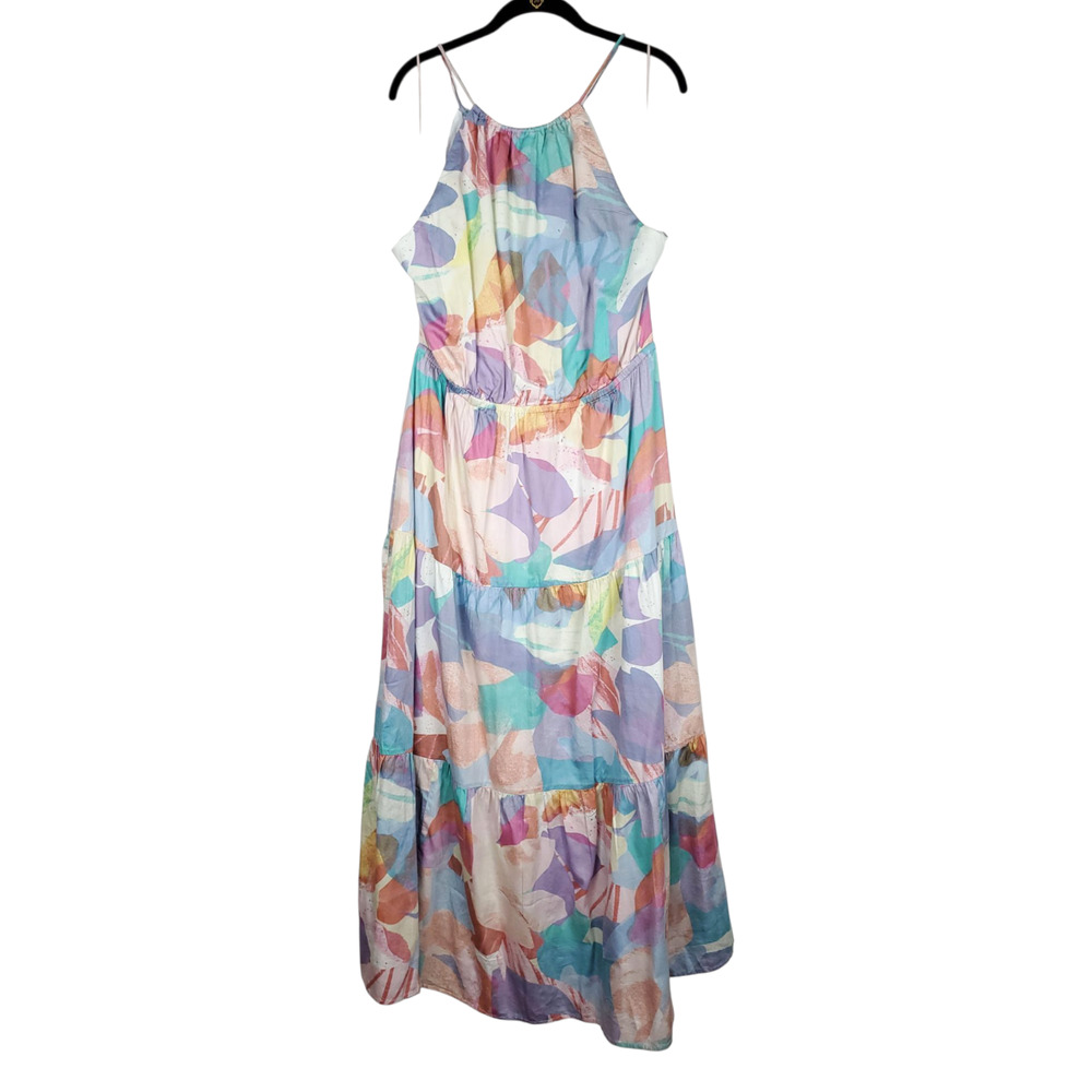 GAP Pastel Multi-Color Floral Maxi Dress